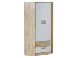 Armoire d'angle Tolfere 102, Nombre d'étagères: 3, 190x87x87cm