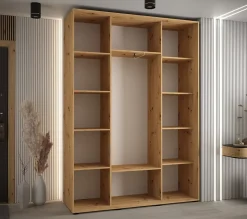 Armoire Davos 4 a portes coulissantes H. 235,2 x L. 160 x P. 45 3 portes