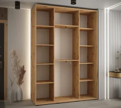 Armoire Davos 4 a portes coulissantes H. 235,2 x L. 160 x P. 45 3 portes
