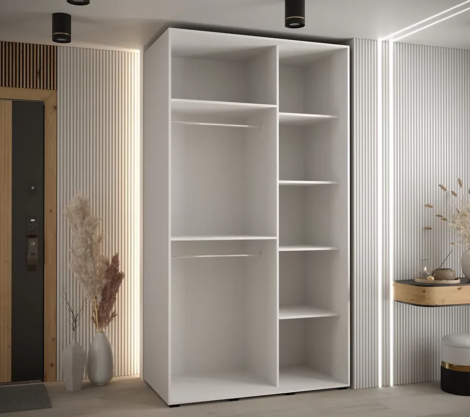 Armoire Davos 2 a portes coulissantes H. 235,2 x L. 140 x P. 60 2 portes