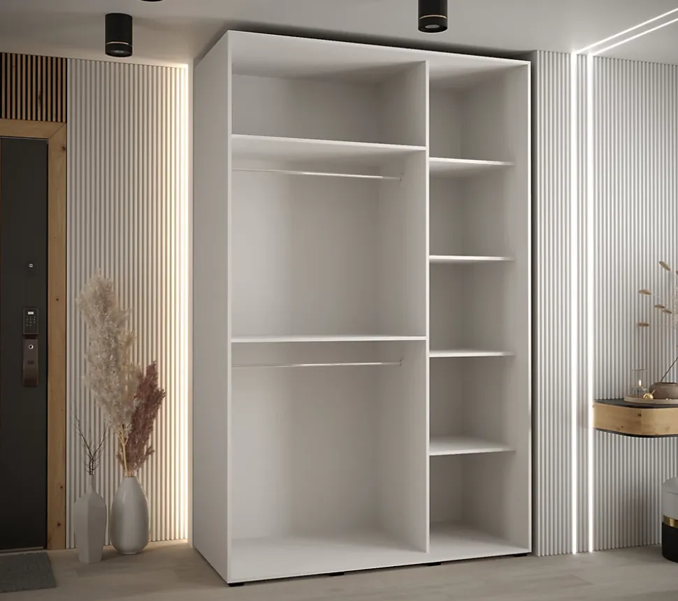 Armoire Davos 5 a portes coulissantes H. 235,2 x L. 150 x P. 60 3 portes