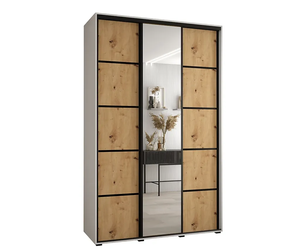 Armoire Davos 5 a portes coulissantes H. 235,2 x L. 150 x P. 60 3 portes