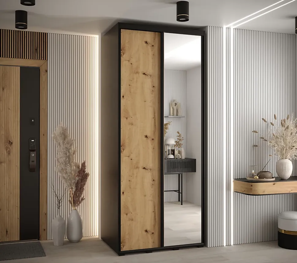 Armoire Davos 3 a portes coulissantes H. 235,2 x L. 120 x P. 60 2 portes