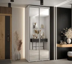 Armoire Davos 2 a portes coulissantes H. 235,2 x L. 100 x P. 60 2 portes