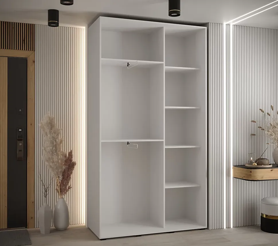Armoire Davos 2 a portes coulissantes H. 235,2 x L. 130 x P. 45 2 portes