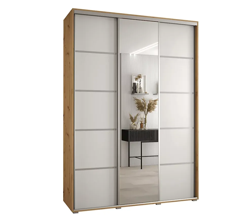 Armoire Davos 5 a portes coulissantes H. 235,2 x L. 170 x P. 60 3 portes