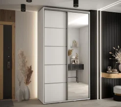 Armoire Davos 5 a portes coulissantes H. 235,2 x L. 130 x P. 45 2 portes