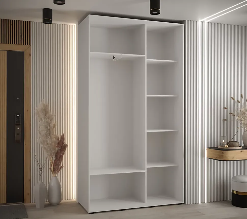 Armoire Davos 5 a portes coulissantes H. 235,2 x L. 130 x P. 45 2 portes
