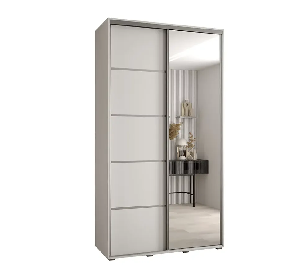 Armoire Davos 5 a portes coulissantes H. 235,2 x L. 130 x P. 45 2 portes