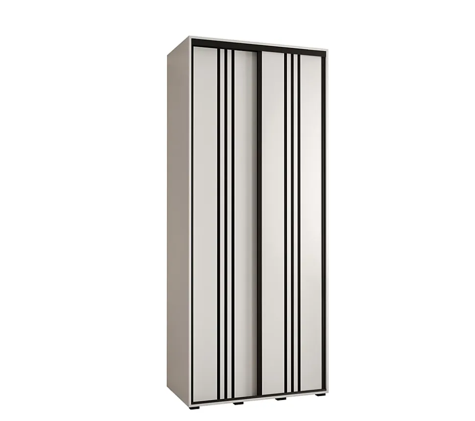 Armoire Davos 6 a portes coulissantes H. 235,2 x L. 110 x P. 45 2 portes