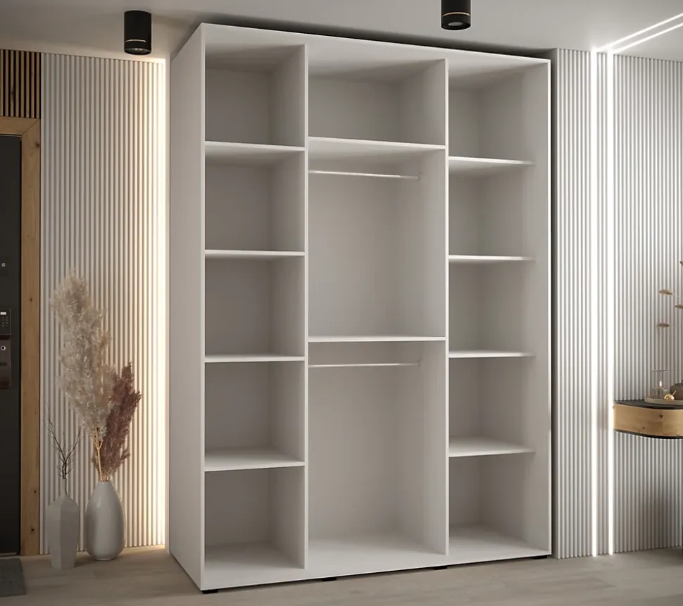 Armoire Davos 5 a portes coulissantes H. 235,2 x L. 170 x P. 60 3 portes