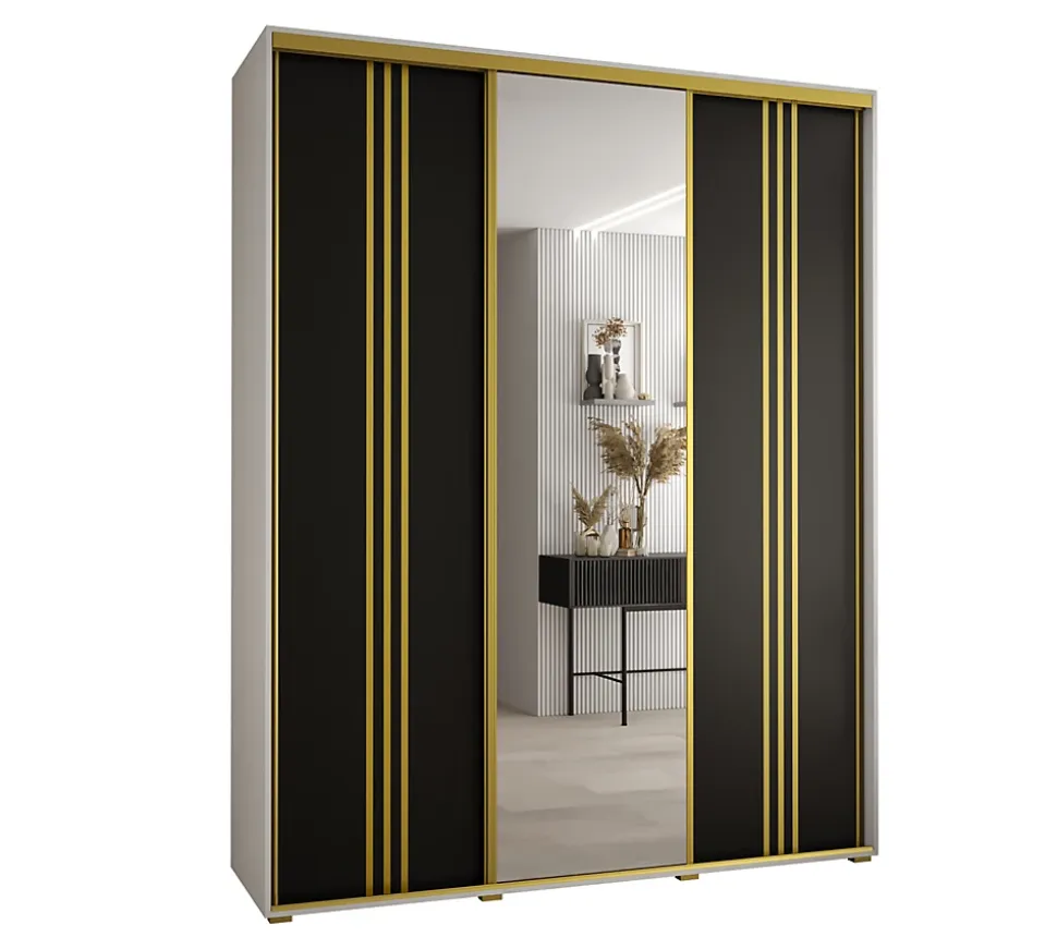 Armoire Davos 7 a portes coulissantes H. 235,2 x L. 200 x P. 60 3 portes