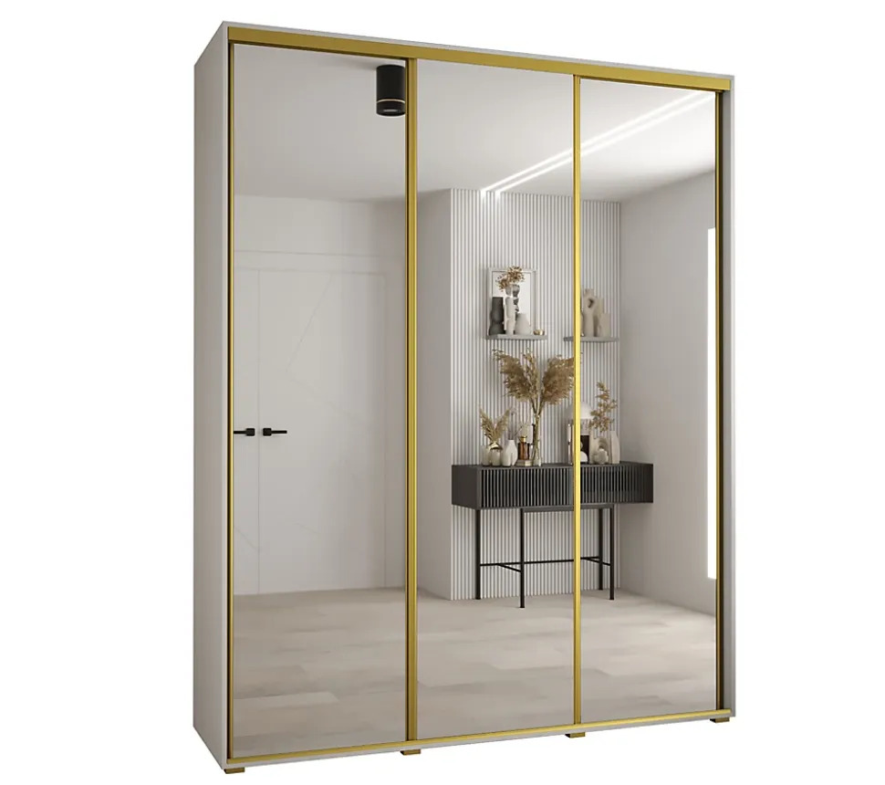 Armoire Davos 2 a portes coulissantes H. 235,2 x L. 200 x P. 60 3 portes