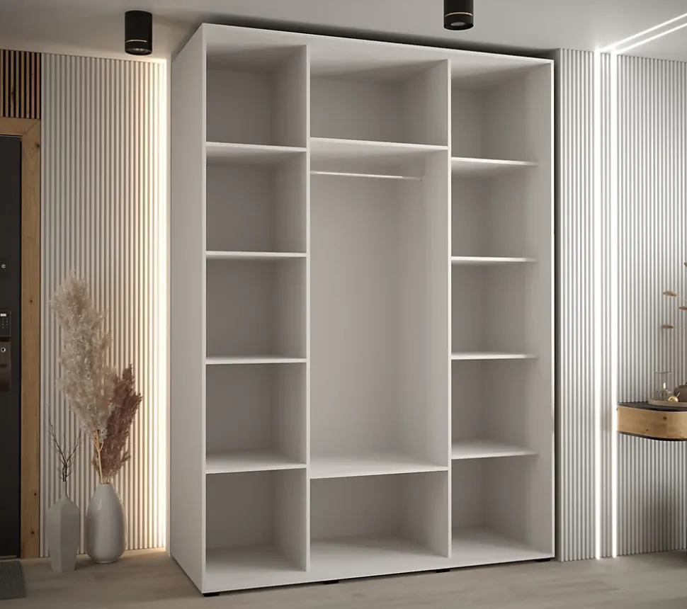 Armoire Davos 5 a portes coulissantes H. 235,2 x L. 180 x P. 60 3 portes