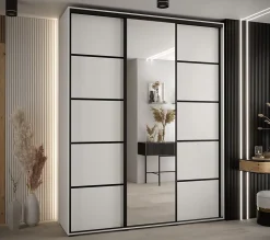 Armoire Davos 5 a portes coulissantes H. 235,2 x L. 180 x P. 60 3 portes