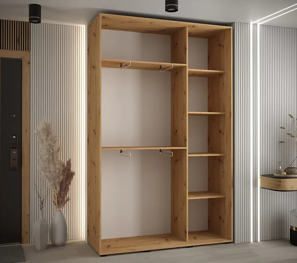 Armoire Davos 4 a portes coulissantes H. 235,2 x L. 150 x P. 45 3 portes