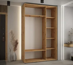 Armoire Davos 4 a portes coulissantes H. 235,2 x L. 150 x P. 45 3 portes