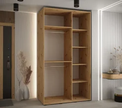 Armoire Davos 1 a portes coulissantes H. 235,2 x L. 130 x P. 60 2 portes