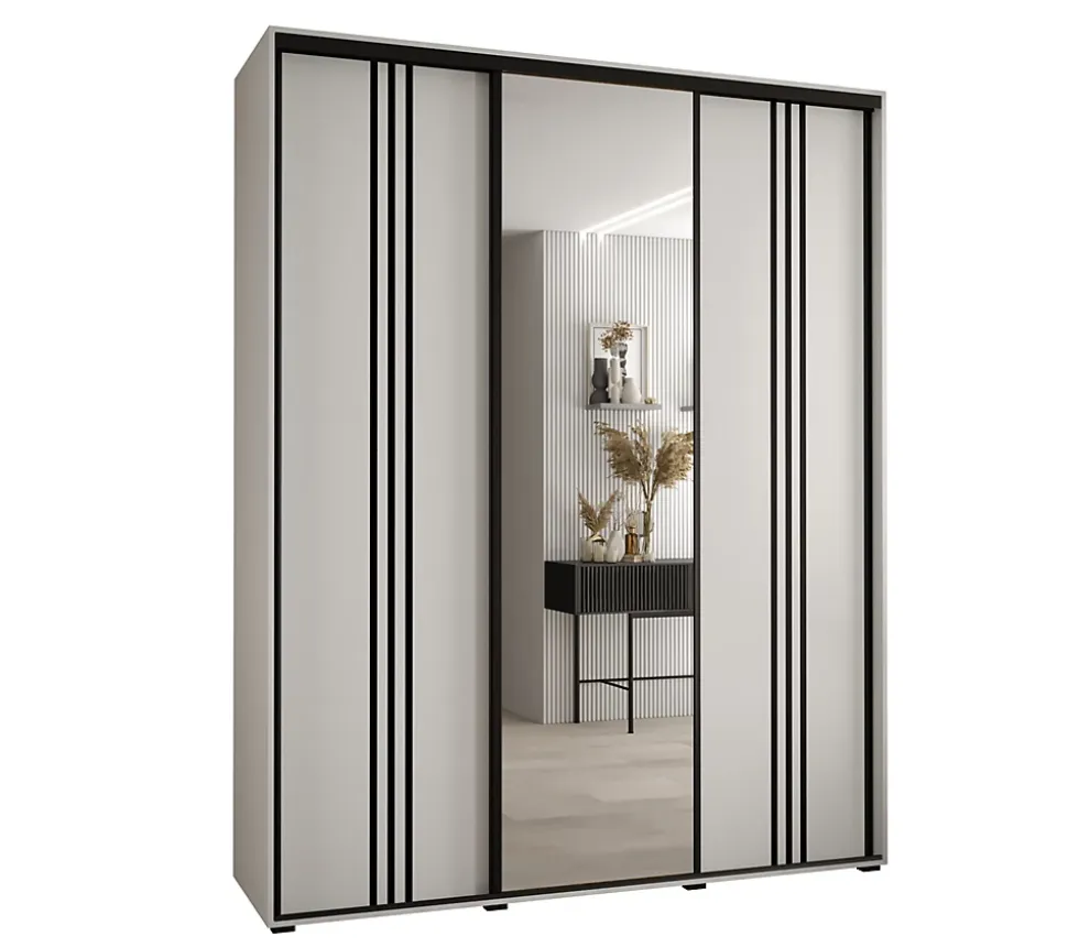 Armoire Davos 7 a portes coulissantes H. 235,2 x L. 190 x P. 60 3 portes