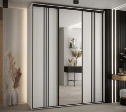 Armoire Davos 7 a portes coulissantes H. 235,2 x L. 190 x P. 60 3 portes