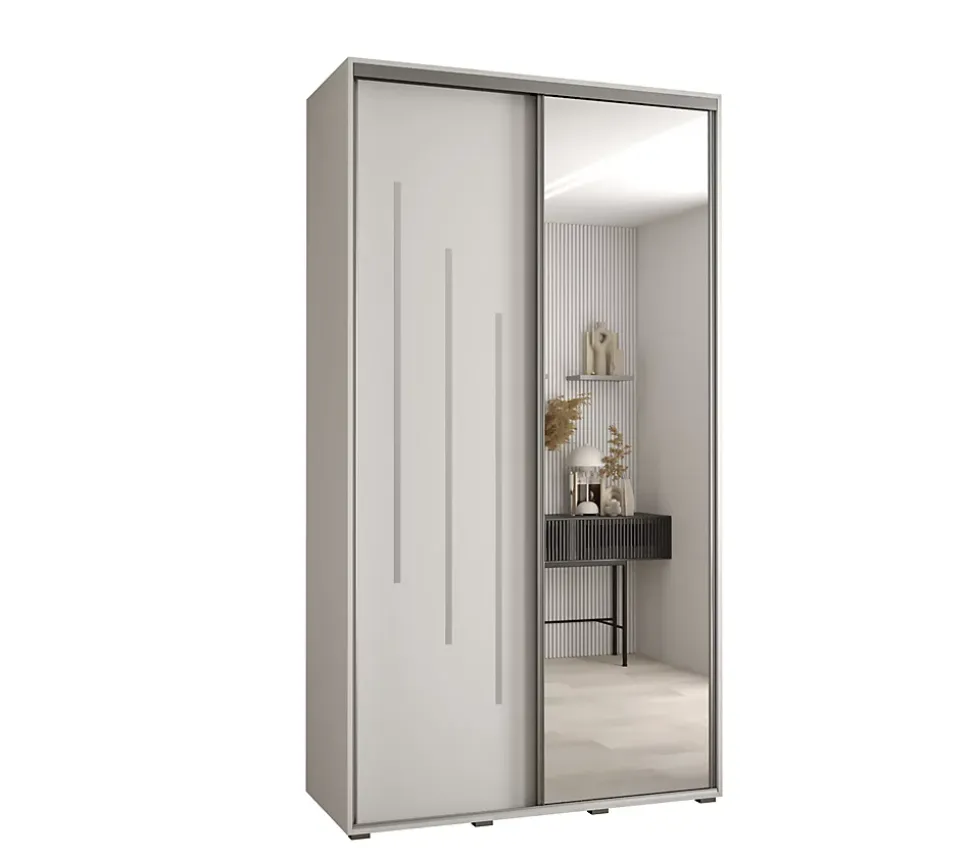 Armoire Davos 9 a portes coulissantes H. 235,2 x L. 140 x P. 60 2 portes