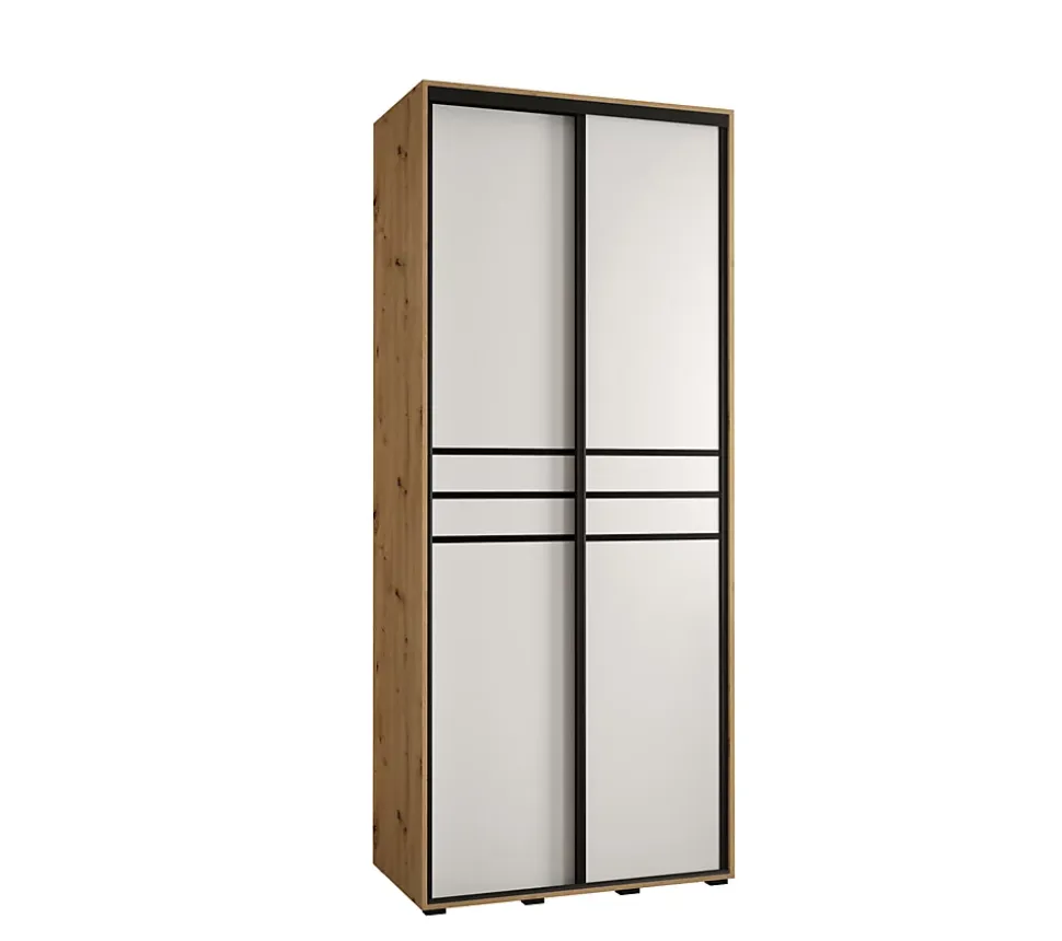Armoire Davos 10 a portes coulissantes H. 235,2 x L. 110 x P. 45 2 portes