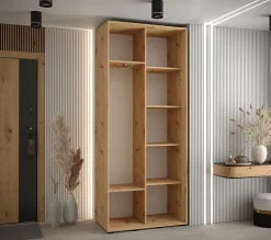 Armoire Davos 10 a portes coulissantes H. 235,2 x L. 110 x P. 45 2 portes
