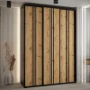 Armoire Davos 6 a portes coulissantes H. 235,2 x L. 180 x P. 60 3 portes