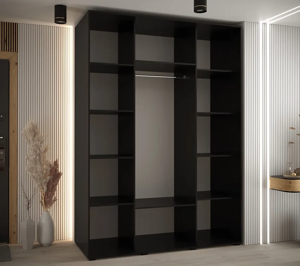 Armoire Davos 6 a portes coulissantes H. 235,2 x L. 180 x P. 60 3 portes