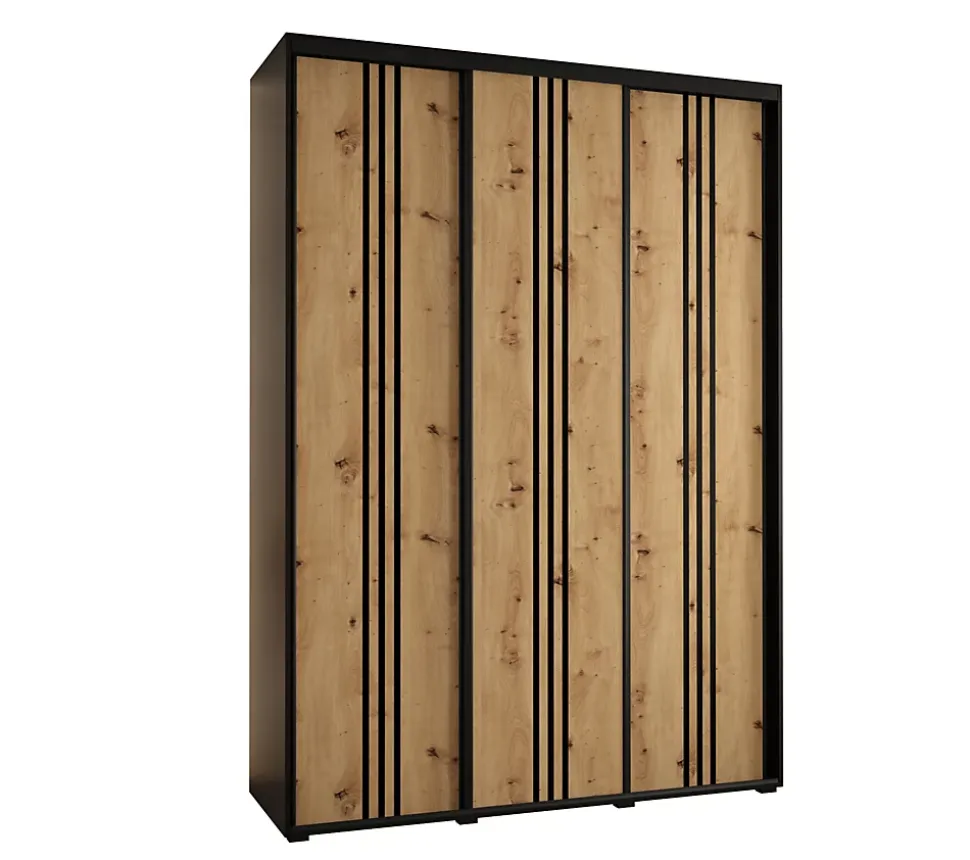 Armoire Davos 6 a portes coulissantes H. 235,2 x L. 180 x P. 60 3 portes