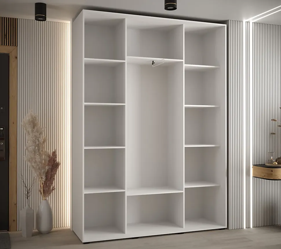 Armoire Davos 3 a portes coulissantes H. 235,2 x L. 160 x P. 45 3 portes