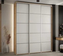 Armoire Davos 4 a portes coulissantes H. 235,2 x L. 200 x P. 60 3 portes