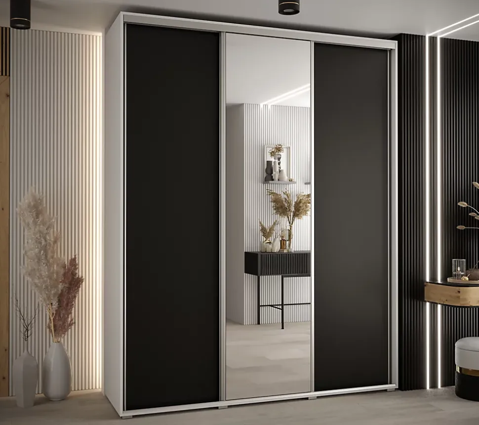 Armoire Davos 3 a portes coulissantes H. 235,2 x L. 200 x P. 45 3 portes