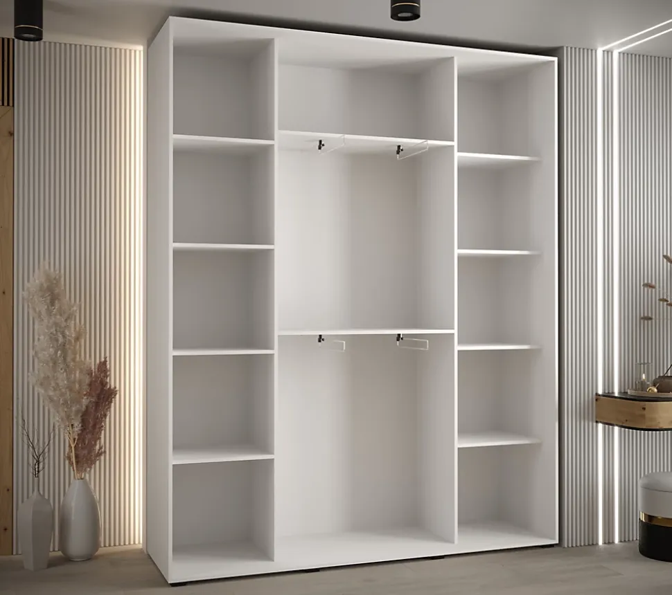 Armoire Davos 3 a portes coulissantes H. 235,2 x L. 200 x P. 45 3 portes