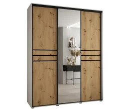 Armoire Davos 11 a portes coulissantes H. 235,2 x L. 200 x P. 60 3 portes