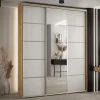 Armoire Davos 5 a portes coulissantes H. 235,2 x L. 200 x P. 45 3 portes