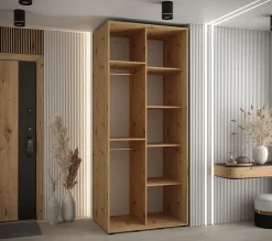 Armoire Davos 1 a portes coulissantes H. 235,2 x L. 120 x P. 60 2 portes