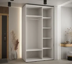 Armoire Davos 5 a portes coulissantes H. 235,2 x L. 140 x P. 60 2 portes