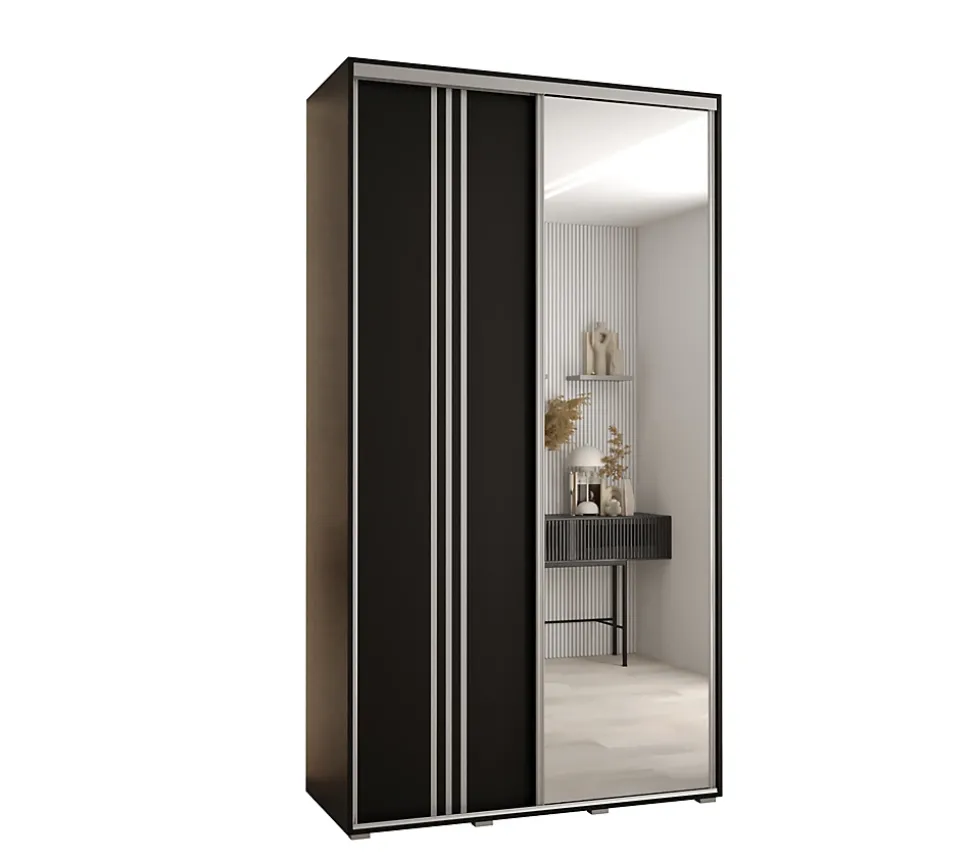 Armoire Davos 7 a portes coulissantes H. 235,2 x L. 140 x P. 60 2 portes