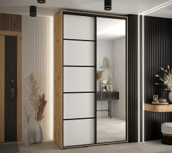 Armoire Davos 5 a portes coulissantes H. 235,2 x L. 130 x P. 60 2 portes