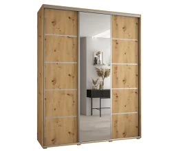 Armoire Davos 5 a portes coulissantes H. 235,2 x L. 200 x P. 60 3 portes