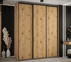 Armoire Davos 1 a portes coulissantes H. 235,2 x L. 190 x P. 60 3 portes