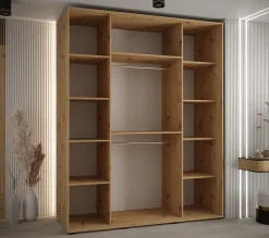 Armoire Davos 1 a portes coulissantes H. 235,2 x L. 190 x P. 60 3 portes