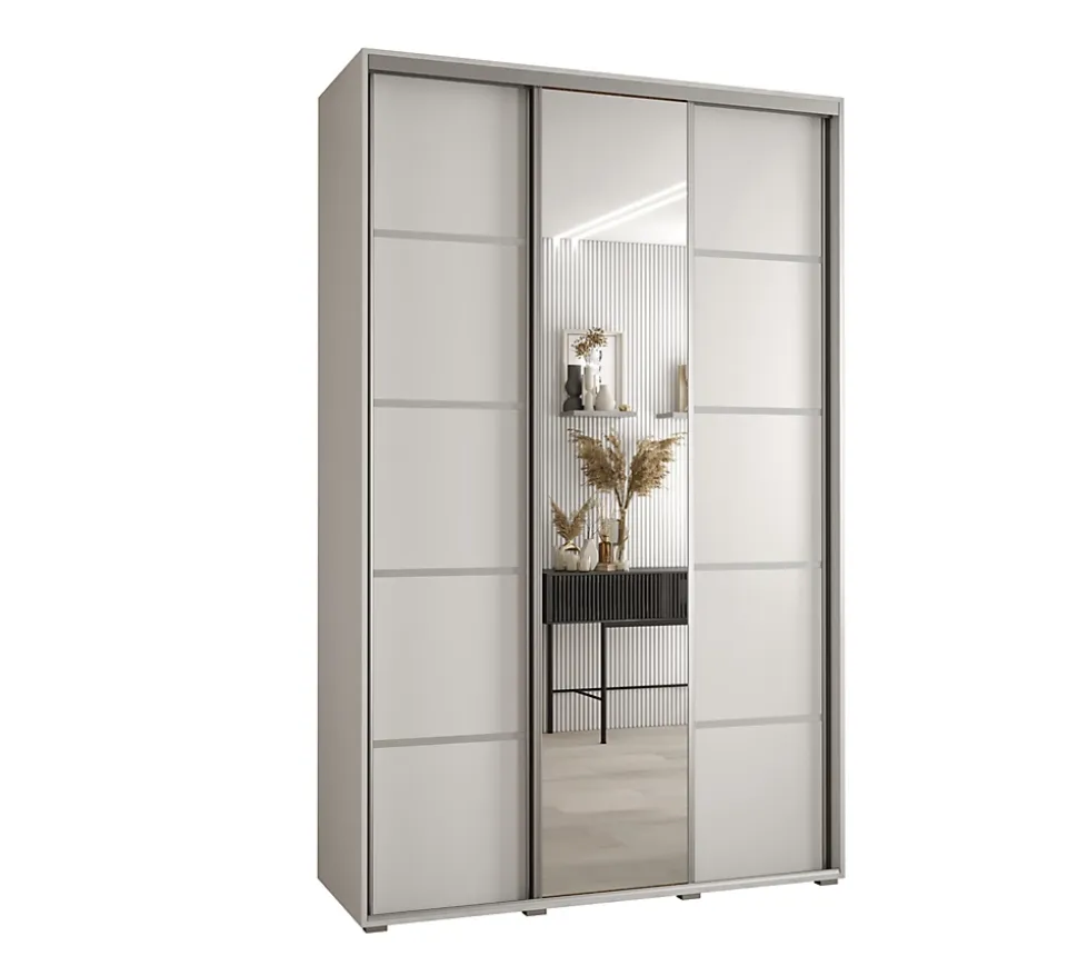 Armoire Davos 5 a portes coulissantes H. 235,2 x L. 160 x P. 60 3 portes