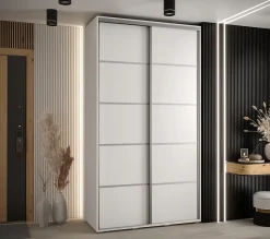 Armoire Davos 4 a portes coulissantes H. 235,2 x L. 130 x P. 60 2 portes