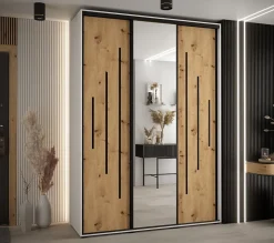 Armoire Davos 13 a portes coulissantes H. 235,2 x L. 180 x P. 60 3 portes