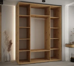 Armoire Davos 13 a portes coulissantes H. 235,2 x L. 200 x P. 60 3 portes