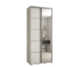 Armoire Davos 5 a portes coulissantes H. 235,2 x L. 100 x P. 45 2 portes