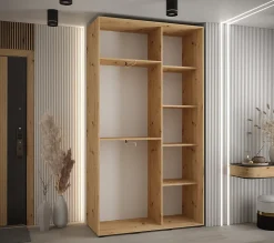 Armoire Davos 4 a portes coulissantes H. 235,2 x L. 130 x P. 45 2 portes