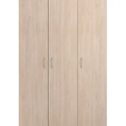Armoire de chambre - EASY LIFE - Chene - 3 portes - 120,2 x 180 x 49,7 - PARISOT